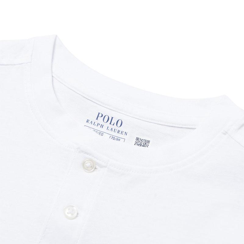 Polo Ralph Lauren однотонная хлопковая трикотажная футболка детские топы белые 323925323-005