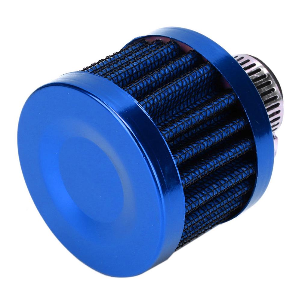 13mm0.5in Mini Air Intake Filter Vent Crankcase Breather Universal Car Accessory Noire