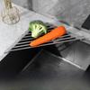 Foldable Stainless Steel Drain Rack for Fruits and Vegetables Multifunctional Kitchen Sink Organizer