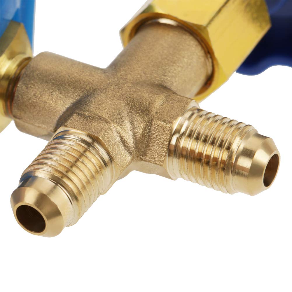 Manifold Freon Gauge High Low Pressure Gauge for Air Conditioner R410A R22 R134A R404A