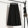 DIMANAF 2025 Plus Size Autumn High Waist Skirts Women Loose Skirt A-Line Fashion Maxi Pleated Skirts