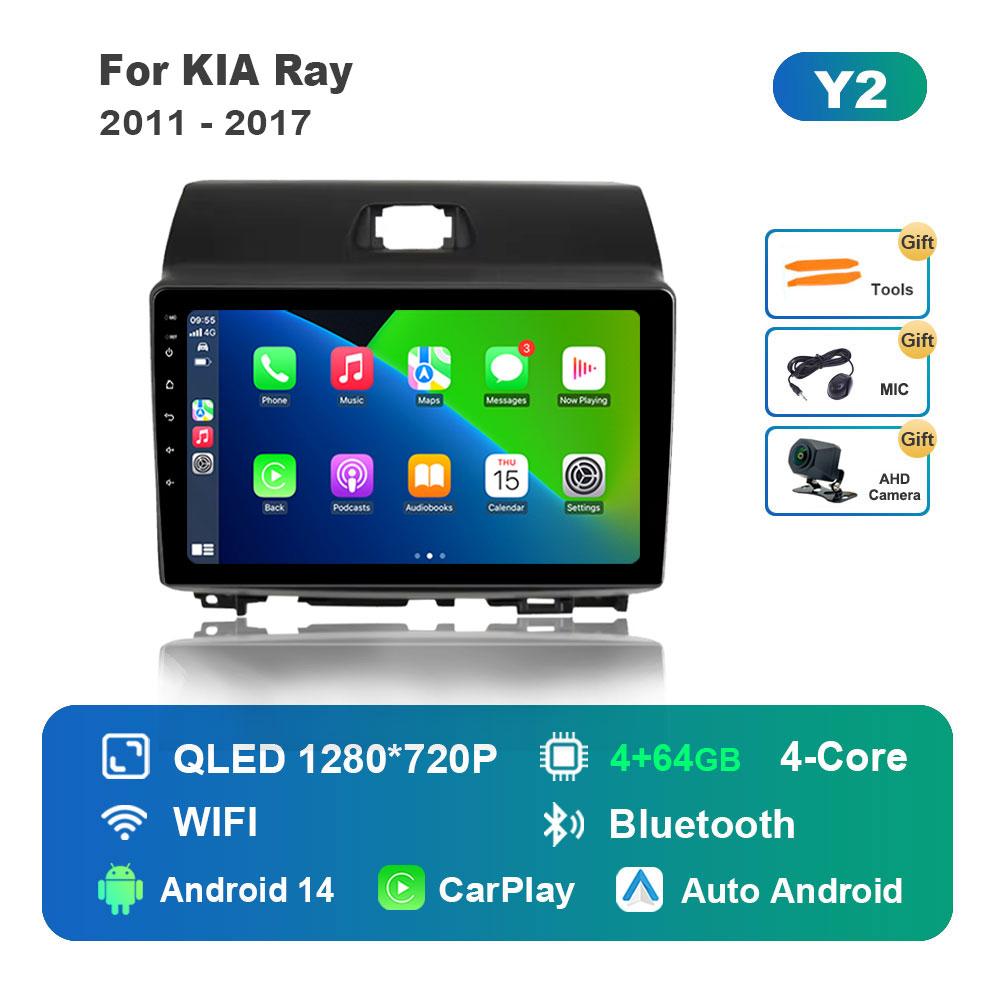 Android 14 for KIA Ray 2011 - 2017 GPS Navi Bluetooth Car Radio Video Multimedia Player WiFi HD Screen 4G DSP Stereo Auto Tools