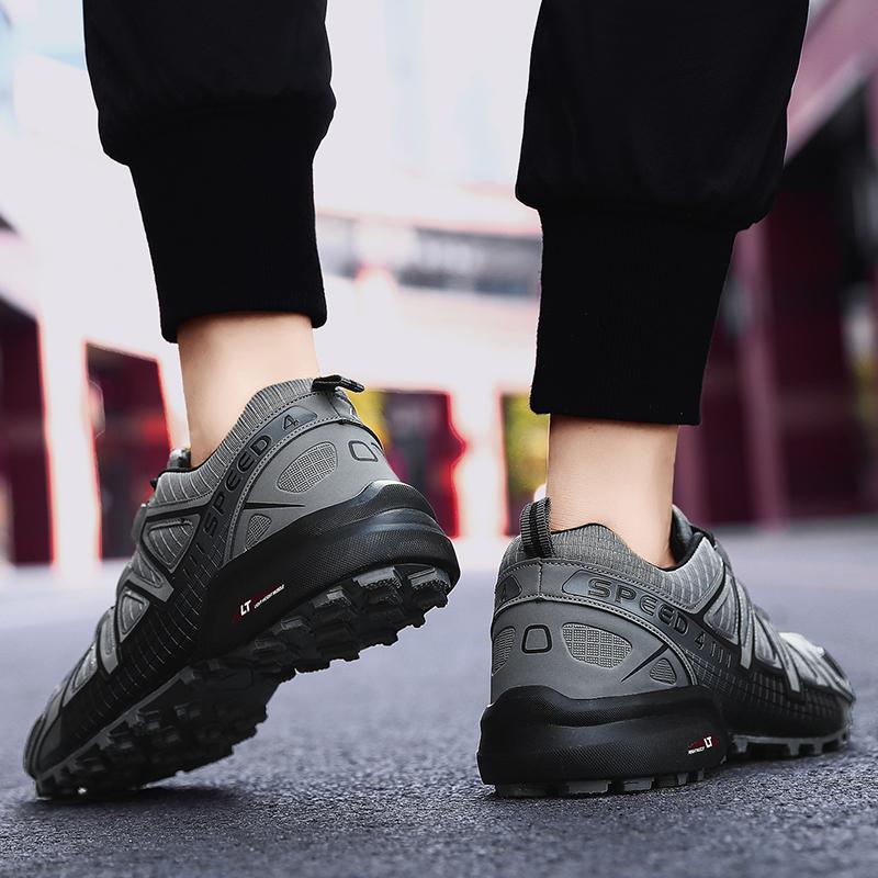 Men's High Quality Anti-Slip Wear Resistant Large Size Men's Outdoor Waterproof Hiking Shoes