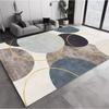 Luxury Geometric Printed Carpet for Living Room Decor Sofa Coffee Table Rugs Bedroom Lounge Kitchen Nonslip Floor Mat Doormat