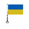 Drapeau - Ukraine - 50 Pièces - 14 X 21 Cm - Polyester - Mât En Plastique