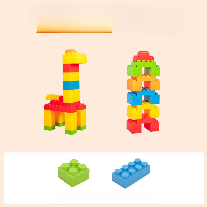 Центр раннего образования Крупногабаритные строительные блоки для замка Детские пластиковые головоломки Строительство Счастливые большие строительные блоки