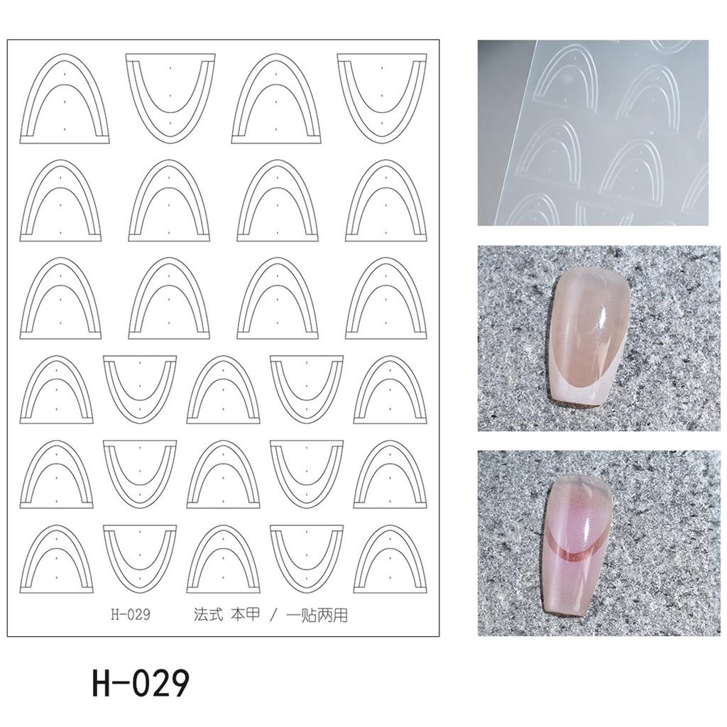 Многофункциональные полые кружевные французские наклейки для ногтей, самоклеящиеся слайдеры, наклейки для нейл-арта, украшения, инструменты для DIY омбре дизайна ногтей