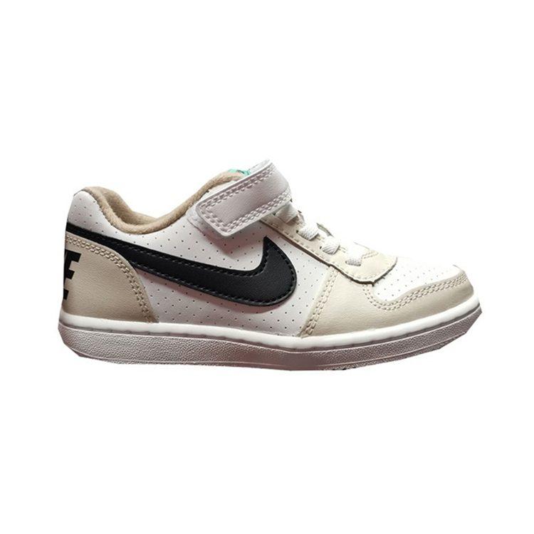 Nike Кроссовки для скейтборда Court Borough, нескользящая амортизация, износостойкие, низкие, цвет экрю, для дошкольников DZ2785-101