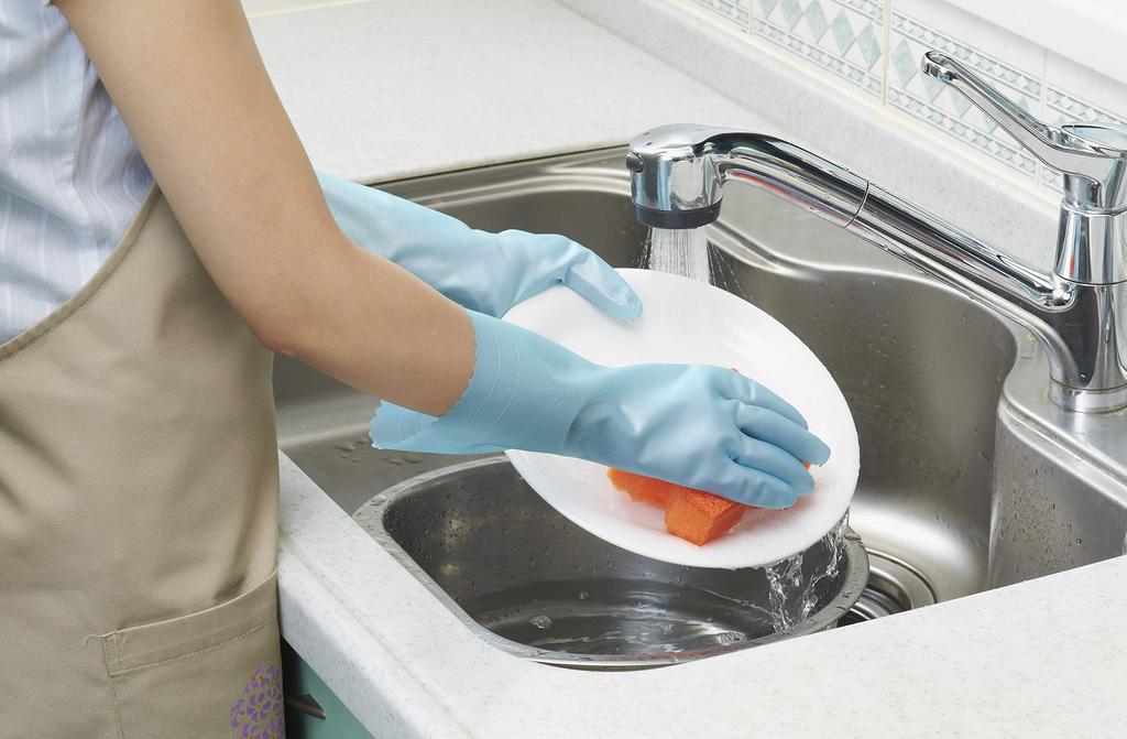 Перчатки Showa Cooking Care Nice Hand Strut Touch L Size Sapphire Blue 1 пара перчаток/рука