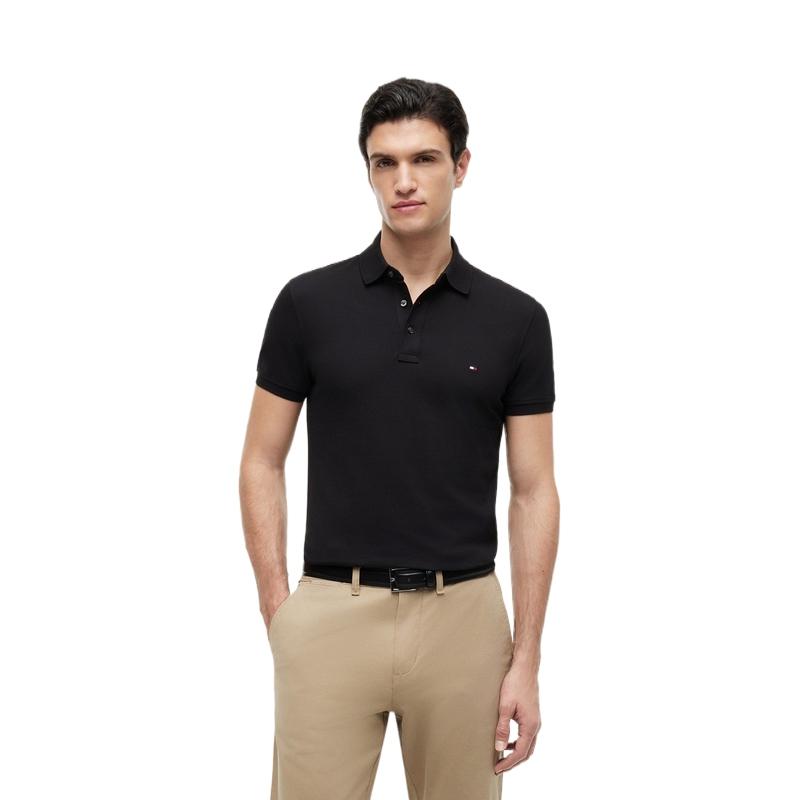 Tommy Hilfiger Polo Shirt Men's Black MW0MW26882BDS
