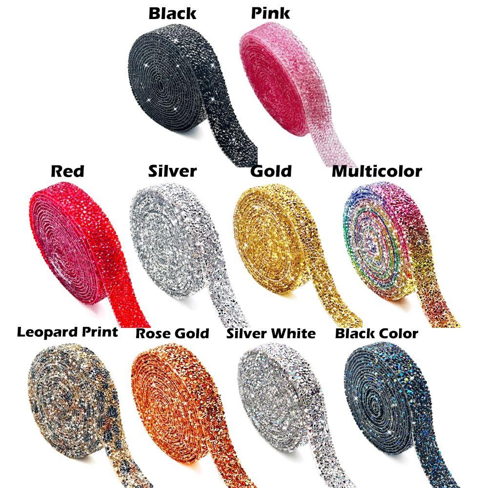 Лента со стразами из смолы шириной 3 см, длина 3 ярда, клейкая основа, самоклеящаяся, бриллиантовая наклейка, термозакрепляющаяся, для приклеивания утюгом
