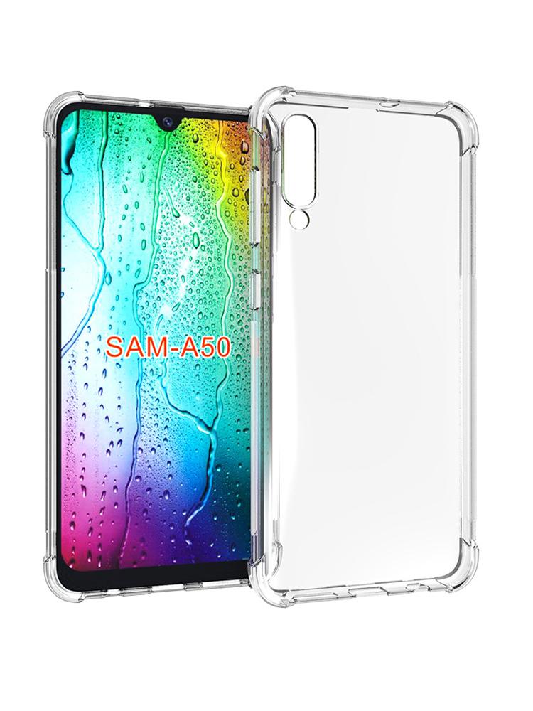 Простой Для Samsung A50 Толстый Ударопрочный Прозрачный Силиконовый Чехол для Телефона для Samsung A50 Прозрачная Крышка