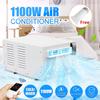 330W 1100W Mini Air Conditioner Portable Small Desktop Air Cooler Cold And Warm Air Conditioning Fan LED Control Panel With Remote Control