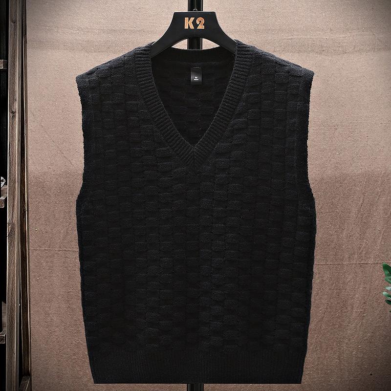 Свитер Майка Мужской жилет Подкладка Свитер без рукавов с v-образным вырезом Свитер Пара теплый жилет 15 различных форм цветов в разных цветах