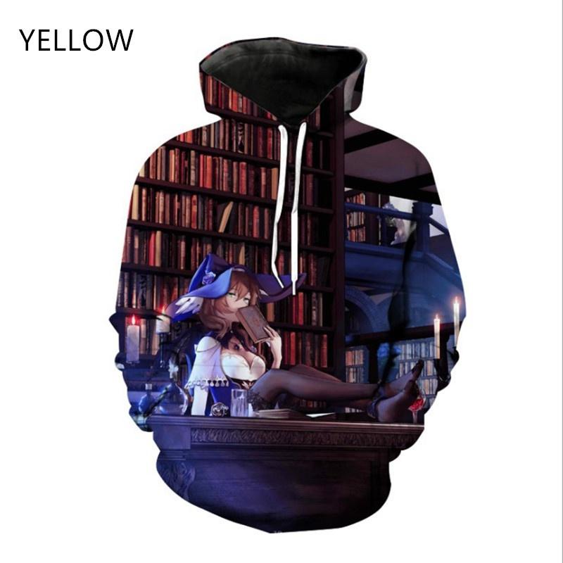 Новая модная женская/мужская толстовка с капюшоном для пар Genshin Impact с принтом, повседневные спортивные толстовки