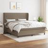 VidaXL Divan Bed with Mattress Taupe 160x200 Cm Fabric - Model 3128137