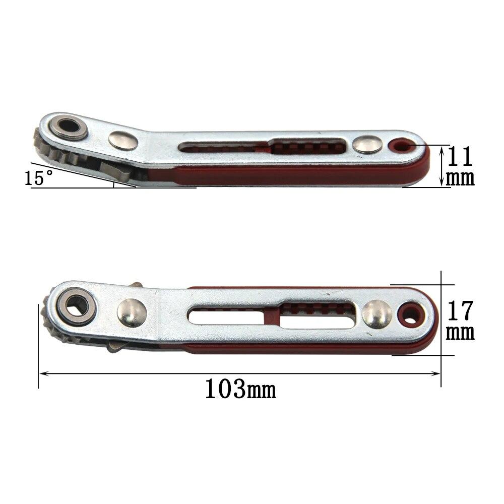 1Pc Multi-functional Two-way Forward and Reverse Ratchet Screwdriver Elbow Flat Head Wrench Driver Cross Slotted Screwdriver Tool