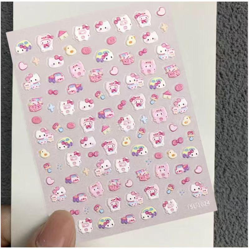 3D рельефные мультяшные наклейки Hello Kitty - Декоративные для DIY