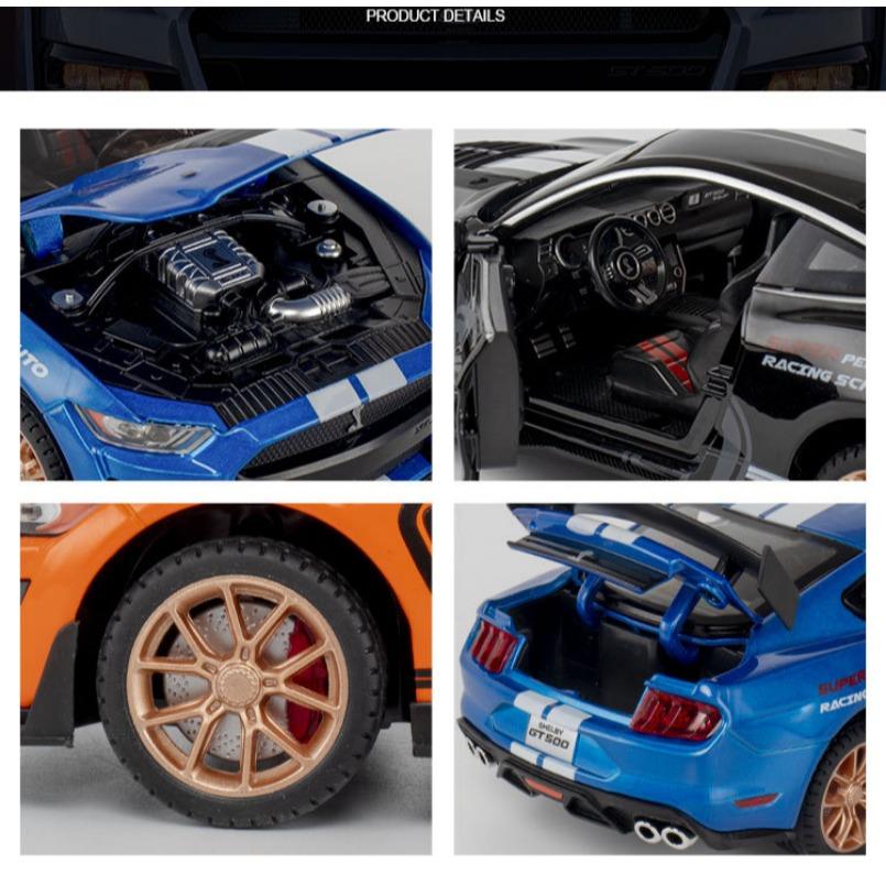 1/24 FORD MUSTANG SHELBY GT500 литые модели автомобилей и игрушечные транспортные средства игрушечные машинки детские игрушки для детей рождественские подарки игрушка для мальчика