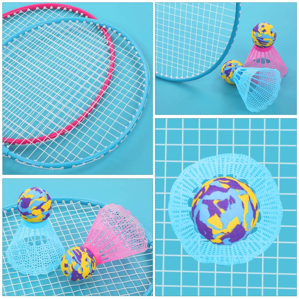 Качественный легкий набор ракеток для бадминтона для игр в помещении и на улице для детей и начинающих, тренировочный волан и футляр для хранения для взрослых, - ракетка,