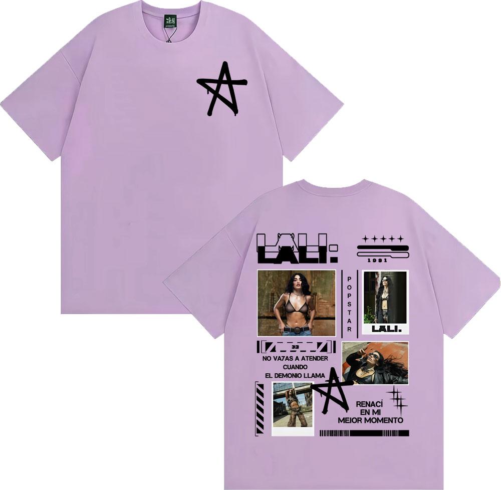 Singer Lali Esposito Asesina Album Tour 2025 Graphic T-shirt Men Women Clothing Fashion Vintage T Shirts Comfort Cotton T Shirt
