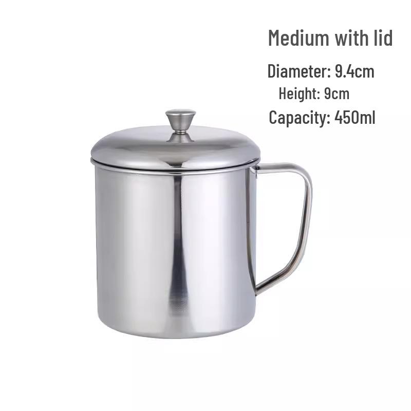 304 Stainless Steel Anti-Scald Double-Layer Water Cup for Kids and Students with Engraving