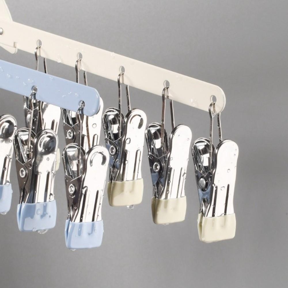 Portable Folding Clothes Drying Rack 10 Clips Sock Laundry Airer  Children Wardrobes