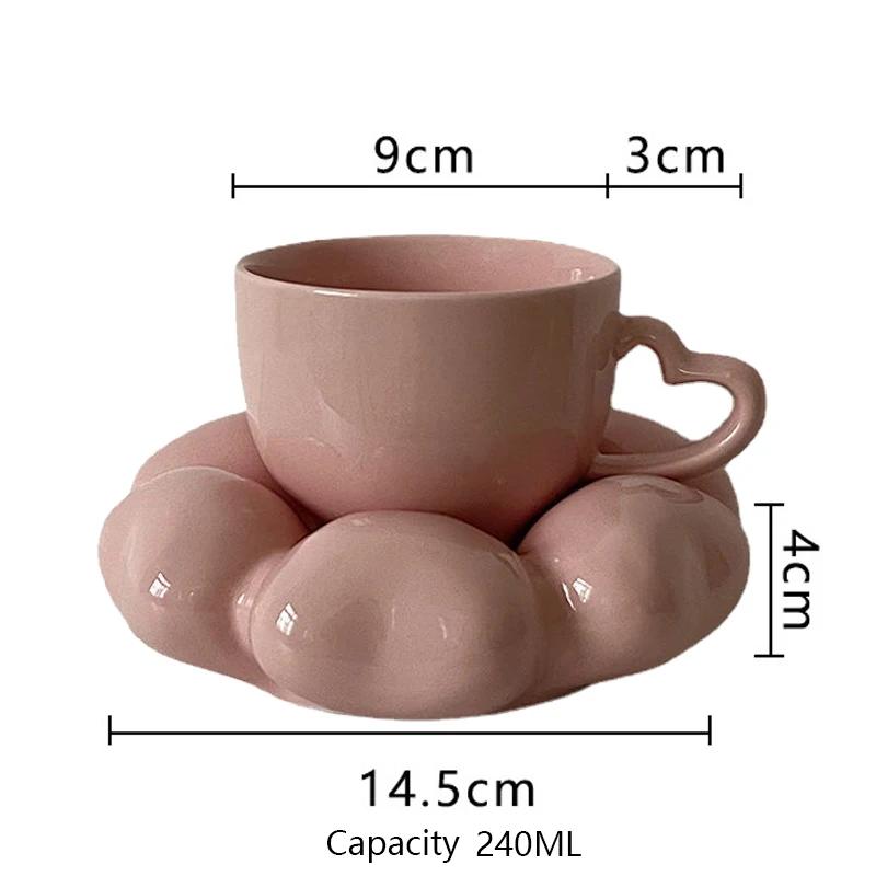 240 мл керамическая кружка милая декоративная тарелка с любовью Пномпень кофейная кружка домашний послеобеденный чай кружка набор украшение для гостиной дома