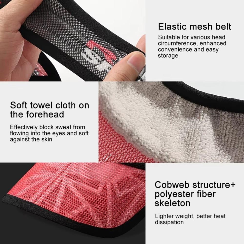 Elastic Mesh Hat Breathable Absorb Sweat Cap Versatile Sunshade Headwear Cap Outdoor Spots