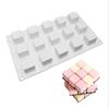 Mousse 15 with Chocolate Silicone Mold Rubik's Cube Cake Mold DIY Baking Utensils Dessert Mold
