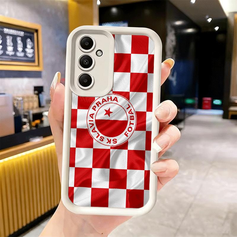 Чехол для телефона для Samsung Galaxy A17 A16 A15 A14 A13 Sk Slavia Praha Чешская Республика A56 A36 A26 A55 A35 A25 A54 A34 A24 A53 A33 A23