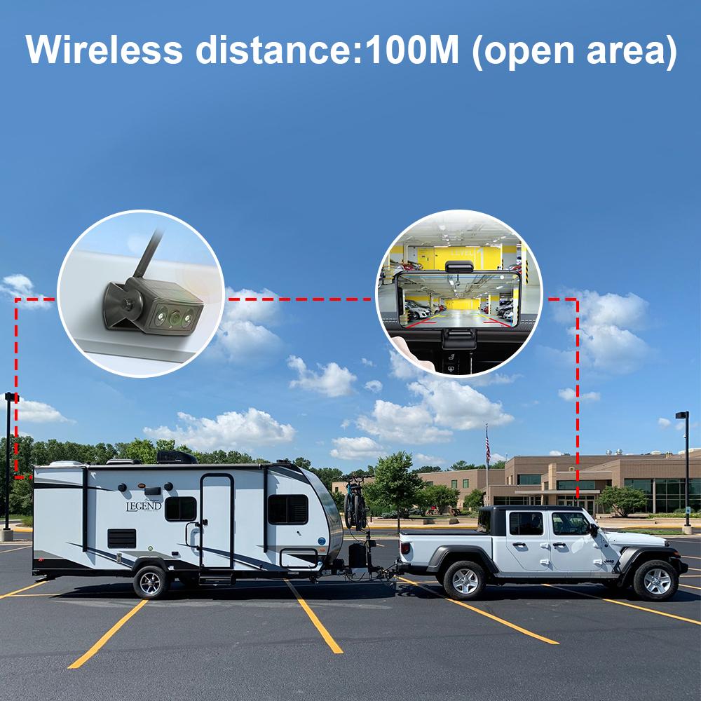 Carsanbo Wi-Fi камера заднего вида для мониторинга автомобиля с дистанционным управлением Беспроводная связь Type-C Солнечная Магнитная запись ночного видения Автобус Грузовик