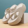 Flip-flops Women Wear Versatile Fashion Wedge Heel Thick Bottom High Heel Pinch Foot Seaside Beach Non-slip Cool Slippers In Summer