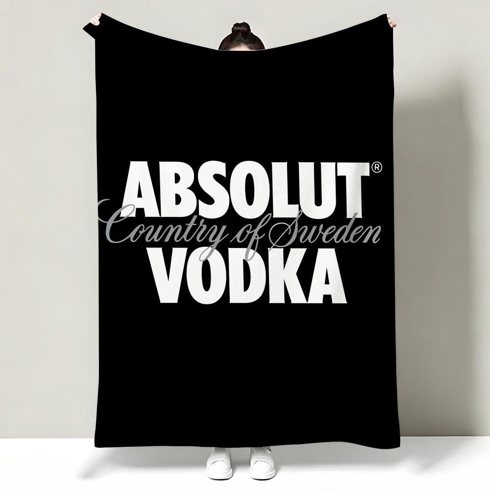 Drink AAbsolut vvodka Throw Soft Warm Flannel Throw Blanket Multiuse for Sofa Bed Office Nap
