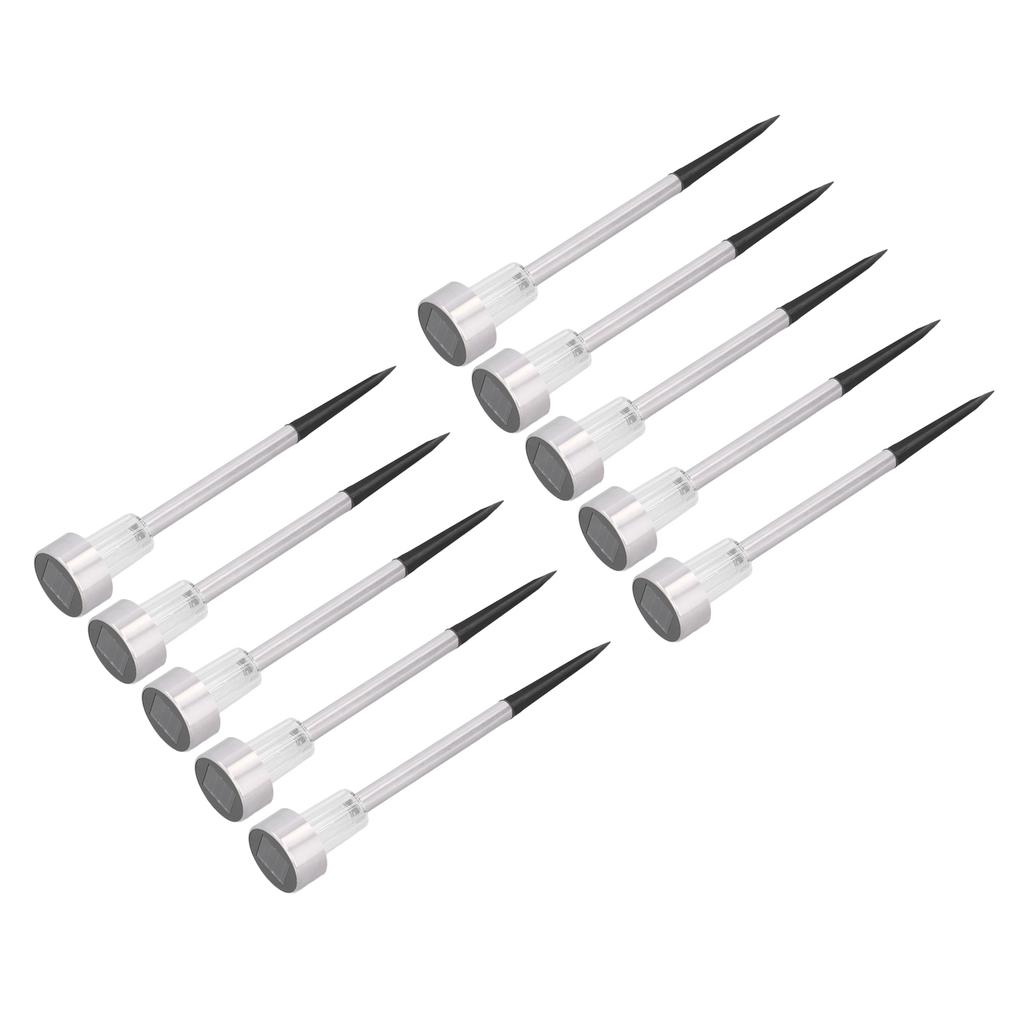 10Pcs Solar Lawn Lamp LED Landscape Garden Lights IP44 Waterproof Stainless Steel for Outside Yard