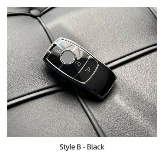 For Mercedes Benz C E 3 Button Remote Key Fob Cover Case Shell TPU Protector