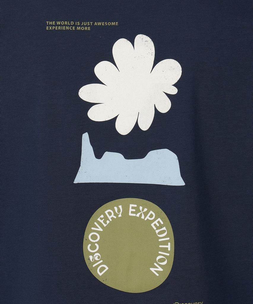 Женская футболка DISCOVERY EXPEDITION Freshvent Nature, полуоблегающая, с коротким рукавом (D/Темно-синий)