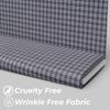 Premium Unstitched Woven Dogtooth Fabric - 70% Viscose, 30% Poly, 450g
