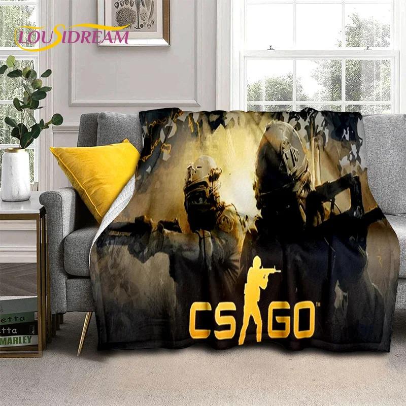 Игра Counter Strike, CS GO, 3D Плед для Геймера, Мягкий Плед для Дома, Спальни, Кровати, Дивана, Пикника, Путешествий, Офиса, Покрывало для Детей