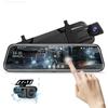 1080p Dual Lens Dash Cam Night Vision 10 Inch Touch Screen IPS Display Car DVR Dashboard Rearview Mirror Camera