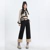 Straight Trousers for Women In Autumn and Winter Nine Distribution Belt Narrow Wide-leg Jeans for Women In Autumn and Winter