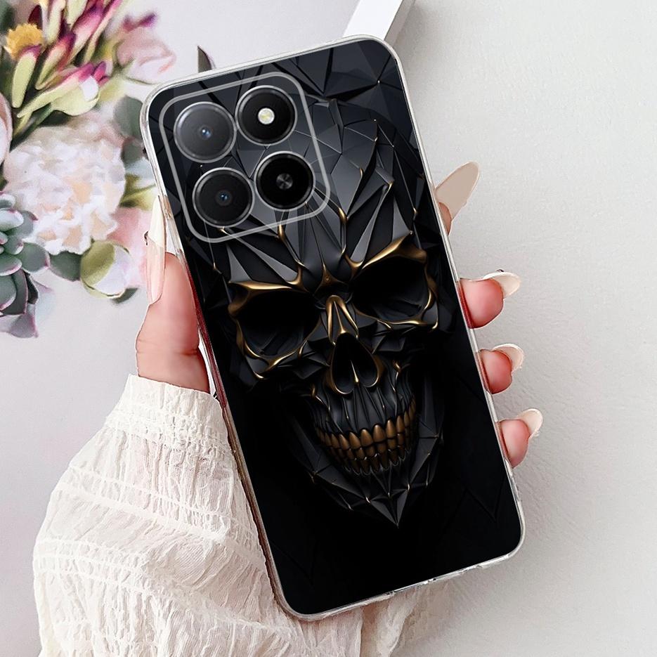 Чехол для Honor X5b 4G GFY-LX2 Милый Расписной Чехол Прозрачный Силиконовый Мягкий ТПУ Чехол для Телефона Для Honor X5b Plus HonorX5b Задняя Крышка Coque
