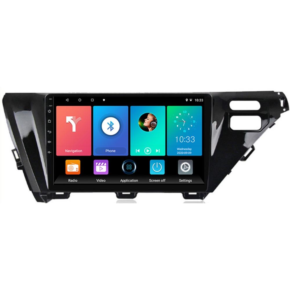 Автомобильное радио на базе Android для Toyota Camry 8 2017-2019, 2 Din, мультимедийная навигация Carplay, GPS, WIFI, головное устройство, 4 + 64 ГБ