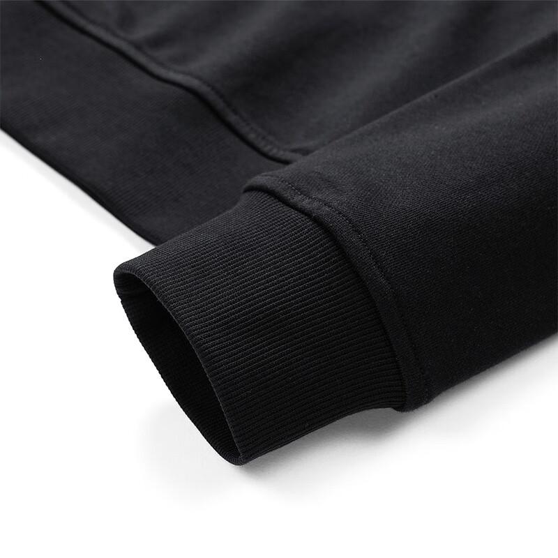 Septwolves Men's Embroidered Terry Round Neck Long Sleeve T-Shirt