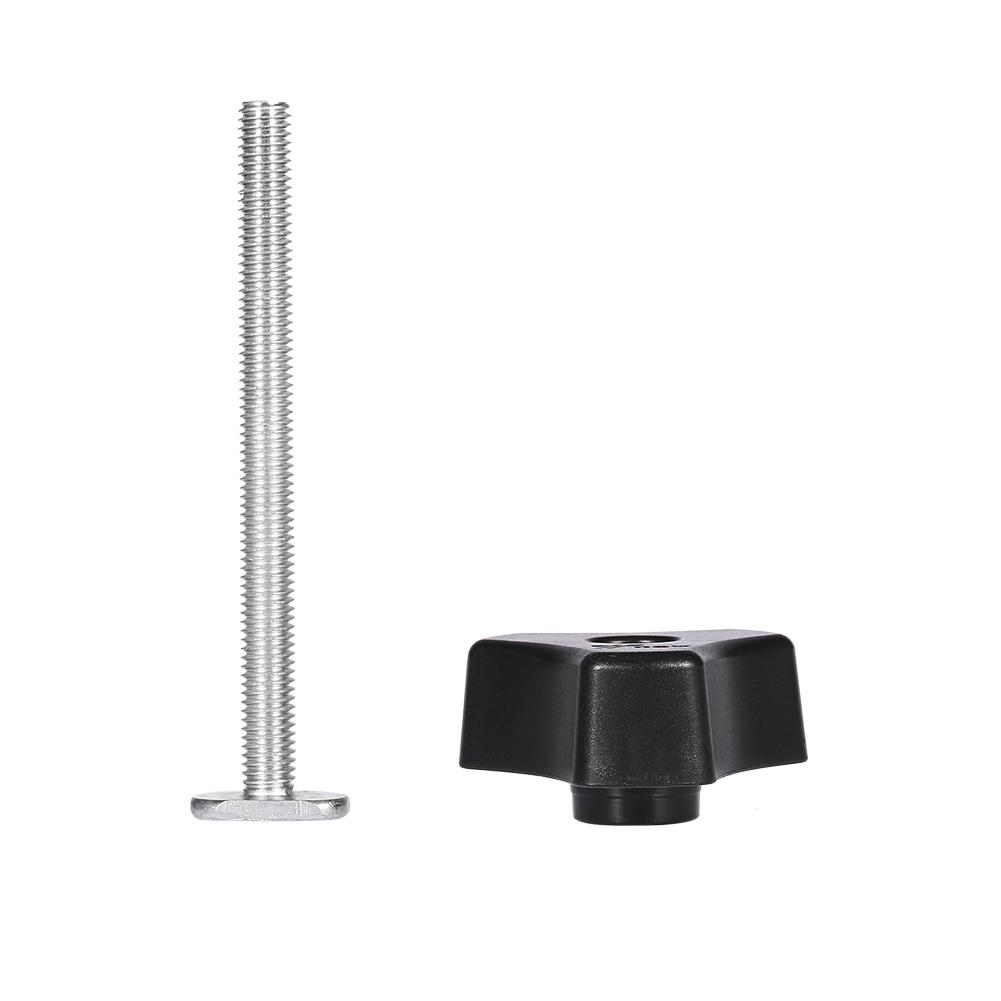Metal Quick Acting Hold Down Clamp Set for T slot T Track Woodworking (T Screw+Knob Nut Only)