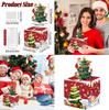Festive Red Christmas Tree Money Box With Paper Construction For Party Atmosphere And Gifting