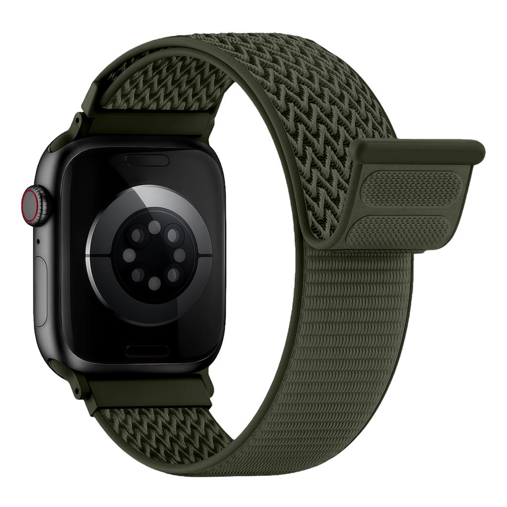 Нейлоновый петлевой ремешок для Apple Watch 44 мм 40 мм 41 мм 42 мм 46 мм 49 мм Эластичный ремешок-браслет для iWatch series 11 10 9 8 se Ultra 3 2