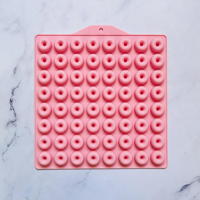 1 шт. 64 полости мини-пончики силиконовые формы DIY шоколадные конфеты форма для кексов желе жевательные твердые конфеты форма для выпечки