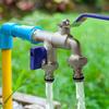 Двухвентильный Водопроводный Кран 1/2'' 3/4'' Разветвитель Воды Соединитель Муфта Адаптер Переключатель Клапан Садовый Шланг Ирригационный Кран Соединение