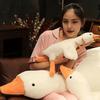 Large White Goose Plush Pillow Huggable Stuffed Animal Soft Duck Sofa